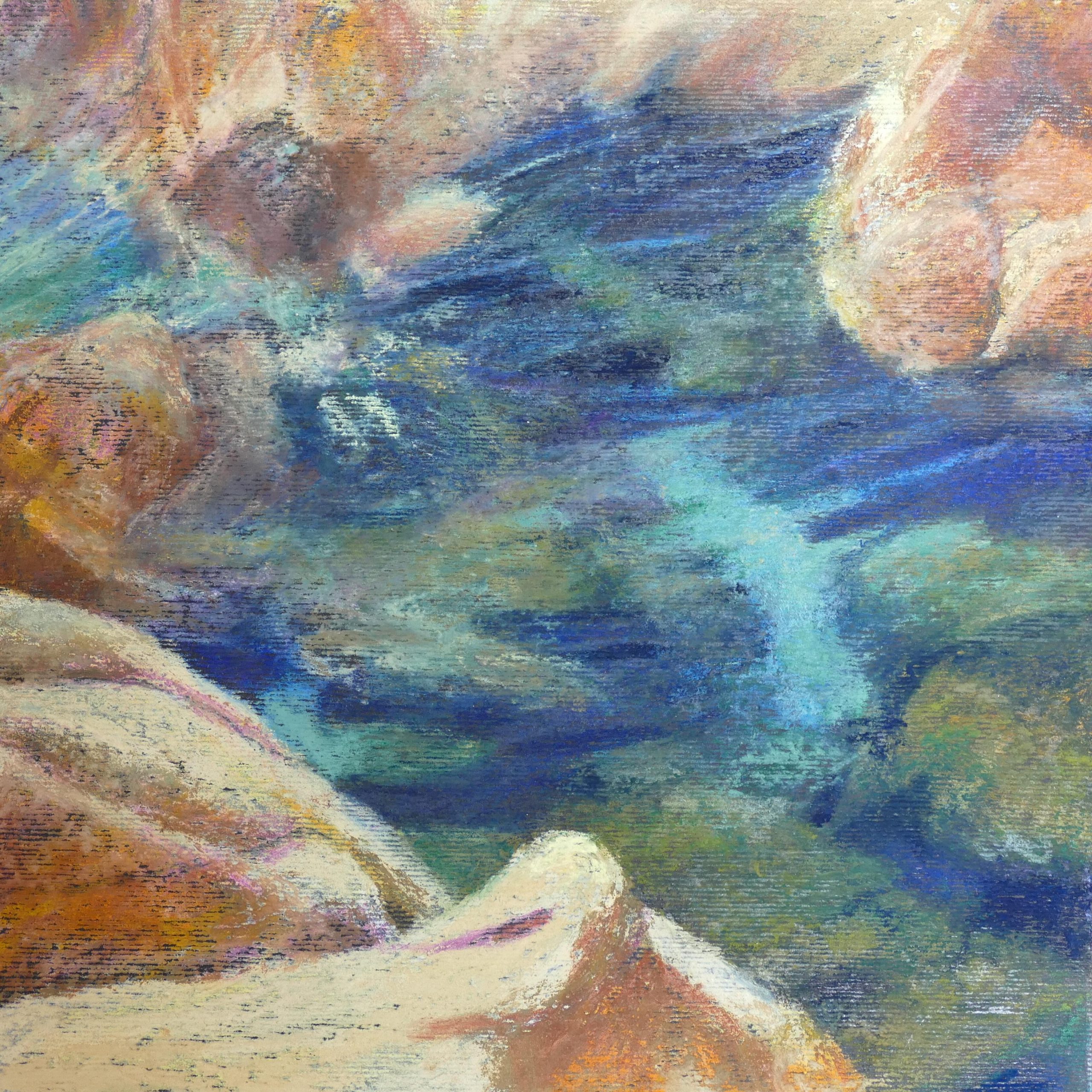 Penelope Fulljames OAS: Evening in the Valley. Pastel