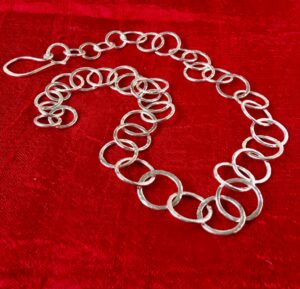 Alison Morris: Hammered silver necklace