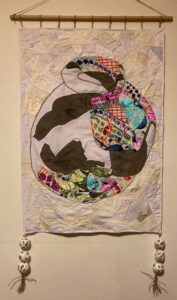 Claire Frampton: Roman jar with crazy patchwork