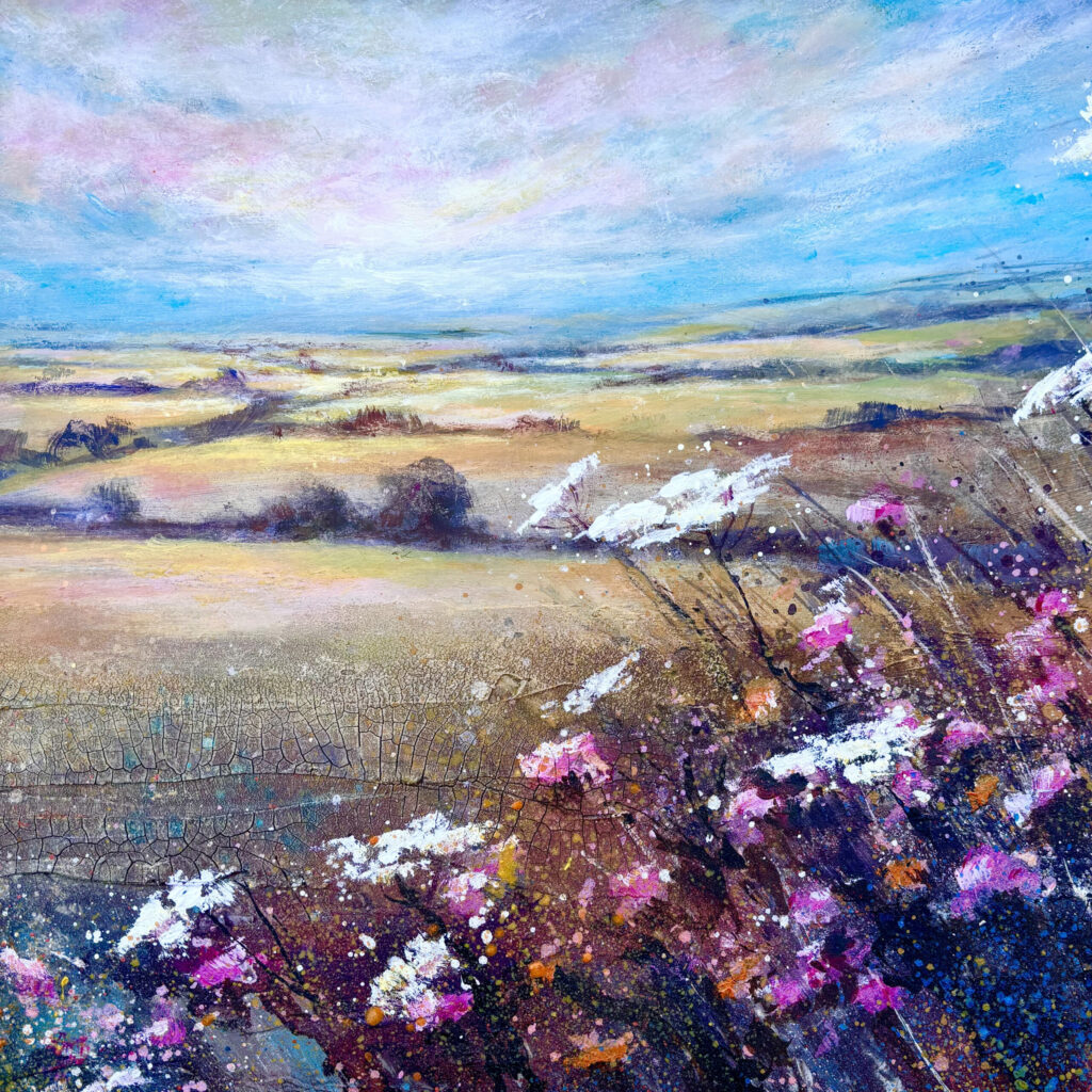 Cathryn Jeff original paintings Artweeks mixed media landscapes seascapes woodlands