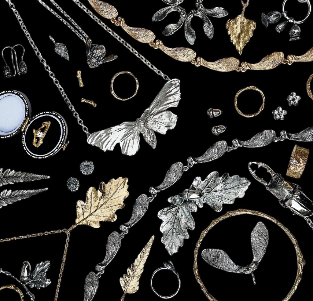 Jewellery textured by the British Countryside and Coastlines