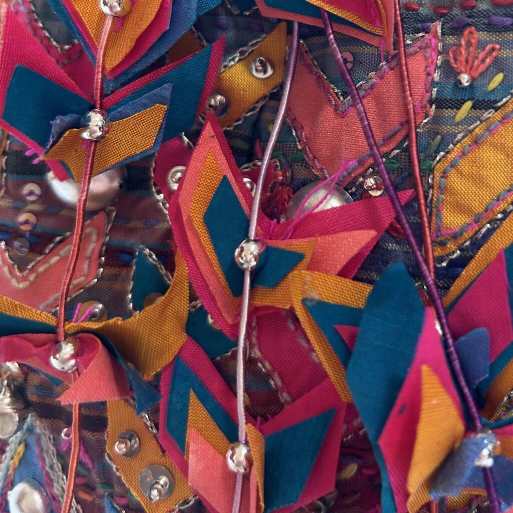 Detail of a textile hat