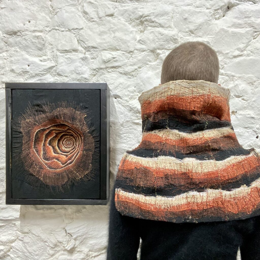 'VOID' Wall sculpture and wearable Toli by Hayley Trezise