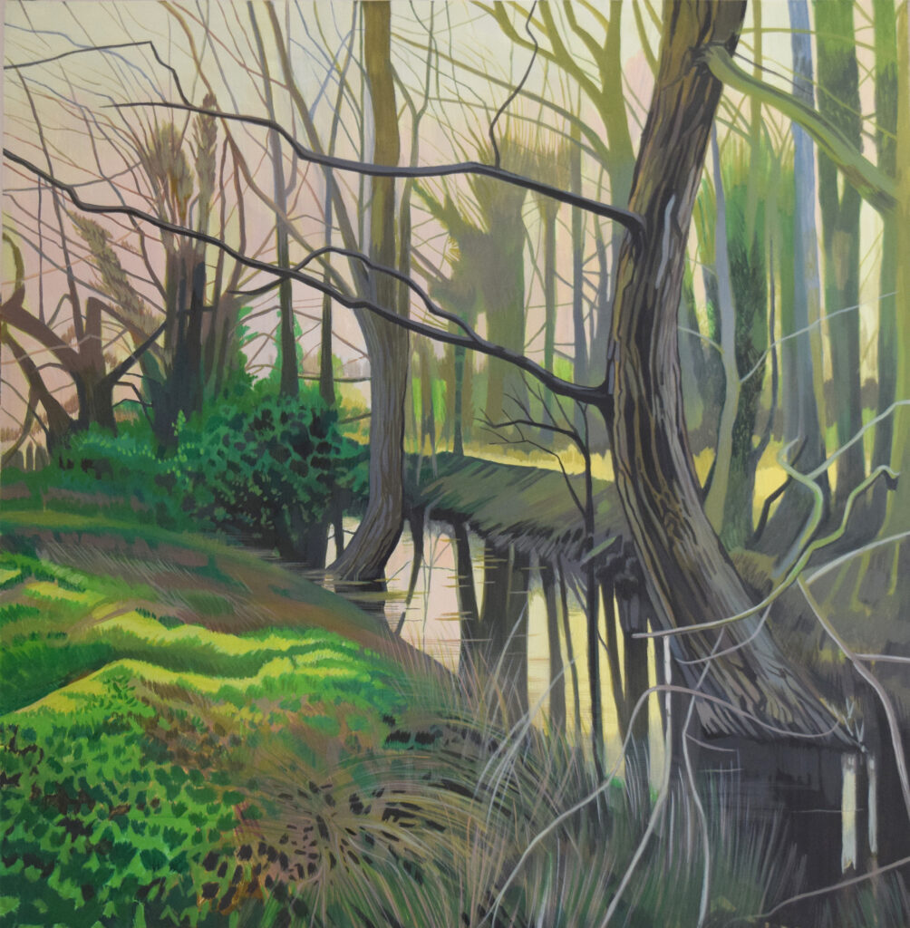 A willow winterbrook landscape in Aston Tirrold