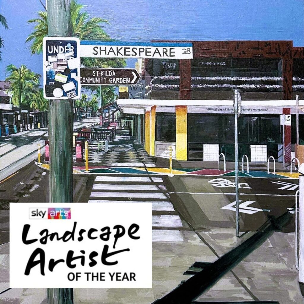 St. Kilda, Melbourne An Acrylic painting on Canvas by Alice Kwan Oxford Artist from Hong Kong