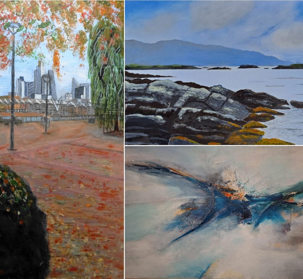 Paintings of three landscape artists