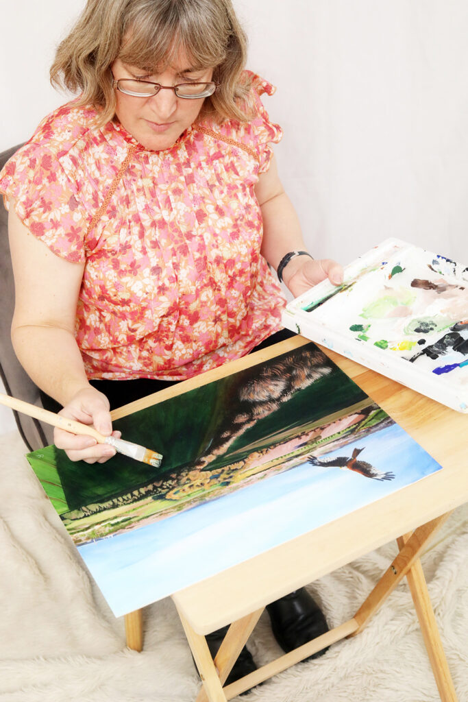 Claire Cross painting