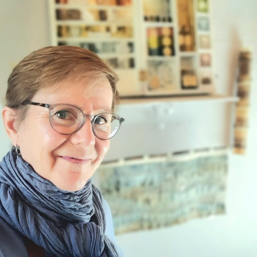Carol at work in her studio