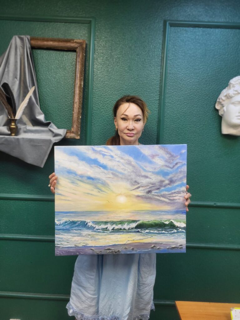 Alina's seascape titled 'Entrancing'