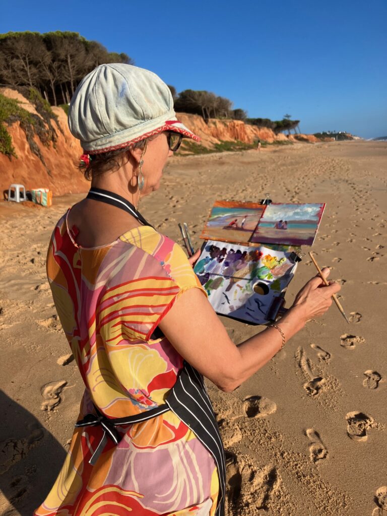 Francesca Shakespeare artist 'en plein air' !
