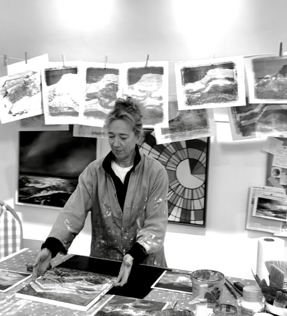 At work in Archangel Studio, Cumnor.