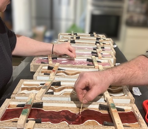 Making Oak/Resin Coasters