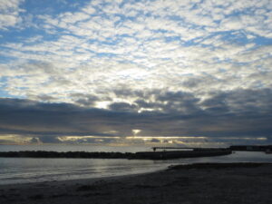 Linda Newbery: Cloudscape at Lyme Regis