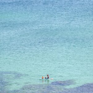 Gordon Stokes: Sea and paddleboard - Praa Sands, Cornwall - July