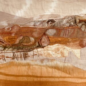 Polly Woolstone: Winter Walk  - textile panel - £250