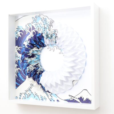 Hokusai wave (Framed 30X30cm)