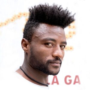 Paul Bullivant: Stylish haircut only available for young Ethiopians.