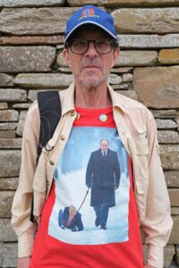 Paul Bullivant: American resident of Orkney at Skara Brae.