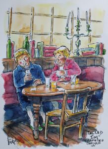 Bruce Bignold OAS: 'In the 'Old Tom' pub, St. Aldates.'