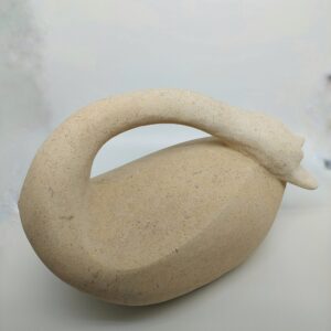 David Williams OAS, WOA: Swan in Ancaster hard white limestone