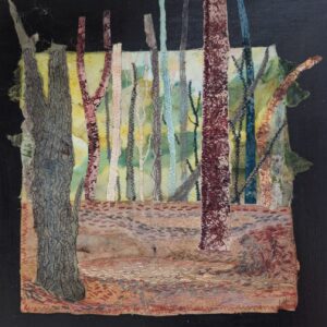 Judy Hammond: Polish Woods (Machine Stitched Textile Artwork)
