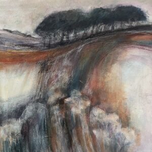 Polly Woolstone: Near the Ridgeway 450x470mm framed - £375