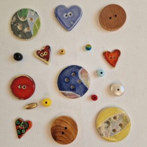Sharon Highway: I occasionally use Ceramic and Wooden Buttons