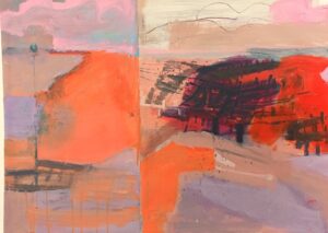 Jane Strother OAS: One Day, Goring By Sea, Acrylic on paper