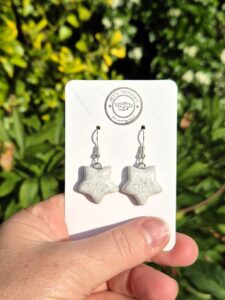 Jane Topliss: Raku Star Earrings