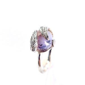Chloe Romanos OCG: 'Around the World' Ring by Chloe Romanos, silver, dendritic agate