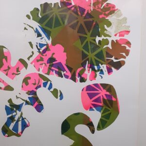 Mary Vincent SOA: Thoughts. Screen Print. 17x13 inches framed. £50