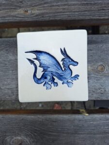 Sally Boardman: Blue dragon tile