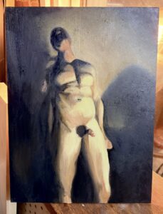 Laura Pomarius: 'Glow' - Oil on Clayboard