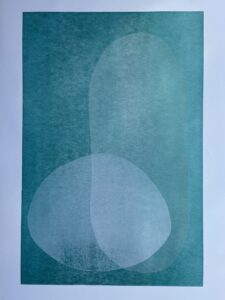 Amanda Benstead OAS, WOA: A1 lino print