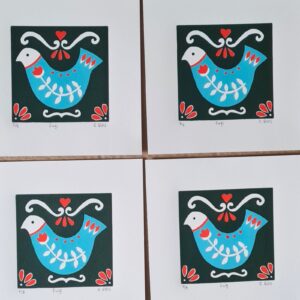 Esther Rolls: Fugal Original Lino Prints by Esther Rolls