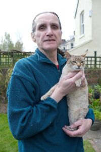 Paul Bullivant: Eddie with the much missed Seki, north Bristol.