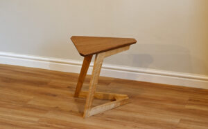 Rob Furlong: Mast Delta Nesting Table - available as single, pairs and Nesting pairs - this one in oak with fumed oak top