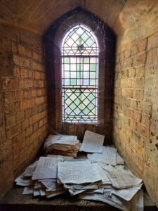 Helen C White: Church music window
