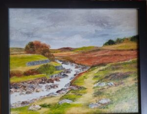 Judith Waywell: Shap, Westmorland.  Oil on canvas, framed.
