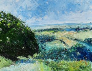 Patsy Jones: Above Seven Barrows oil on canvas
