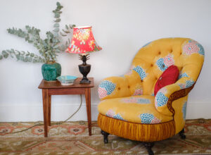 The Gallery at Waterperry Gardens: Lampshade by Aimèe Alice Payton