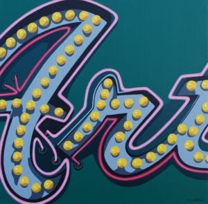 Marjorie Collins OAS: ART Acrylic on canvas 41 x 41 cm