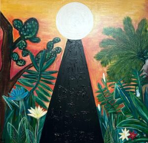 Astrid Melissa Wilson: Light and Dark, Being  100 by 100cm