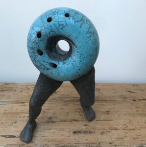 Helen Woolner: Legged Doughnut Sculpture, Atlas / At last
