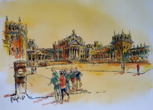 Bruce Bignold OAS: 'Blenheim Palace. Sir John Vanbrugh's wonderful 1722 building. Named after the of 1704 Battle of Blenheim.'