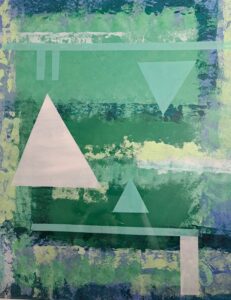 Gillian Skyte: Untitled 2     Acrylics    40cmx50cm framed    £45