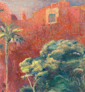 Lian Lanni: Brick red building next door