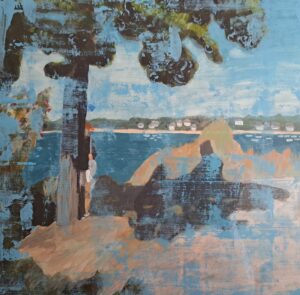 Gillian Skyte: Brittany   Acrylics on board    73cmx53cm framed    £95