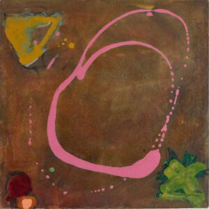 Belinda Ellis: Belinda Ellis 'Brown Study' 2025, oil & charcoal on linen, 46 x 46cm