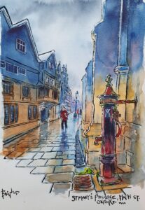 Bruce Bignold OAS: 'St. Mary's Passage to the west of St. Mary the Virgin Church, High Street. Formally known as Radcliffe Street in the 18th century.'